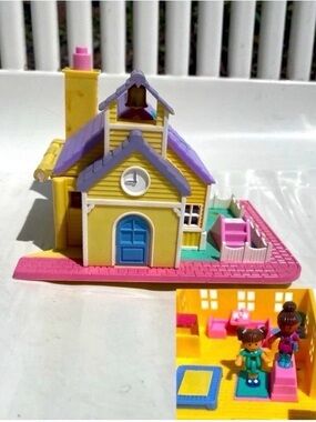The Polly Pocket Light-up Schoolhouse vintage playset from 1993